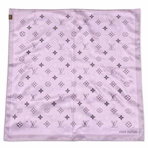 Luxury vibes LOUIS VUlTTON monogram silky scarf 35x35 PURPLE‼️LAST ONE LEFT